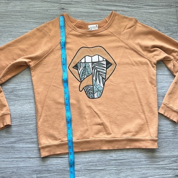 Her Waves ROLLING SINGLE JUNGLE CREWNECK SWEATSHIRT Size L - Picture 6 of 7